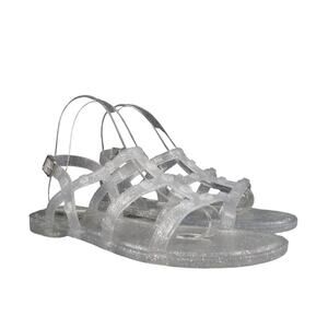 Steve Madden Shoes Womens 5 Sandals Jelly Casual Slingback Glitter Studs Flats